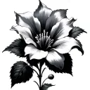 moonflower tattoo design idea