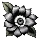 moonflower tattoo design idea