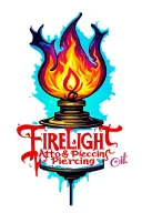 "Firelight Tattoo & Piercing" "Firelight Tattoo & Piercing" oil lamp tattoo design idea