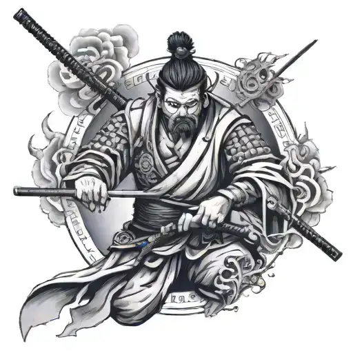 Bushido and the seven codes of the bushido tattoo design idea