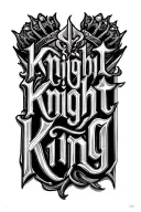"knight king" ambigram tattoo tattoo design idea