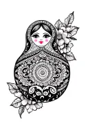 russian doll tattoo design idea