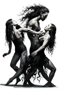 dancers to a discordant system meshuggah tattoo design idea