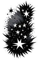 star cluster tattoo design idea