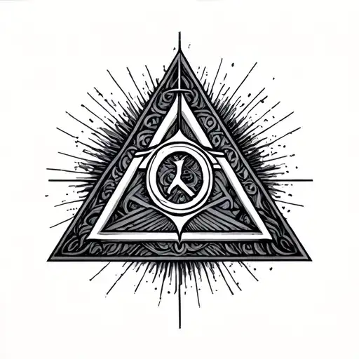 Cover up for a finger tattoo of an illuminati symbol  tattoo design idea