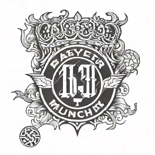 Fc Bayern Munich and number 25 tattoo design idea