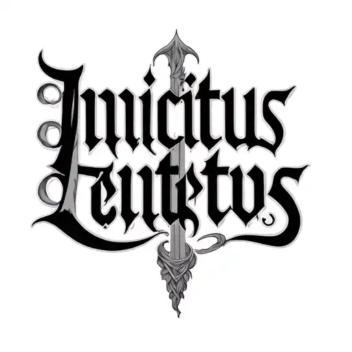 Invictus font tattoo tattoo design idea