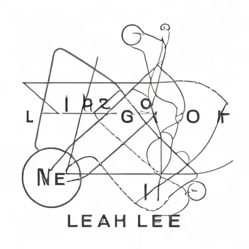 A minimalist design incorporating the names 'Lucas', 'Liam', 'Leah', 'Neo', 'Lykke', and 'Levi' check names before tattoo design idea