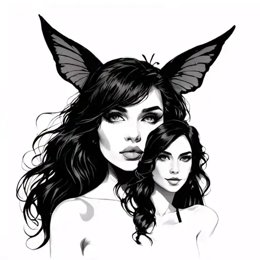 John Leo, Joyce, Sandrine Olivia, Selene Aria tattoo design idea