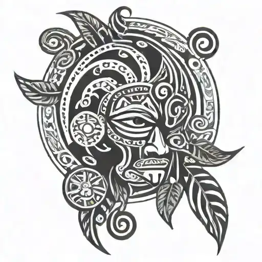 Puerto Rico Taino tribal tattoo tattoo design idea