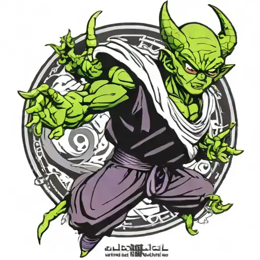 piccolo dragon ball tattoo design idea