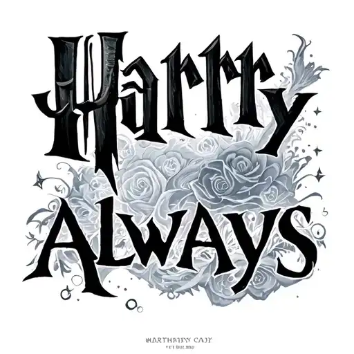 Harry Potter Always tattoo design idea
