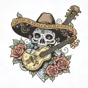 mariachi tattoo design idea