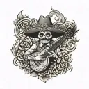 mariachi tattoo design idea