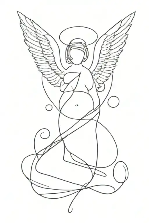 999 angel numbers tattoo design idea