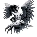 Icarus tattoo design idea