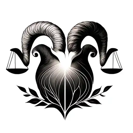 aries and libra couples tattoo tattoo design idea