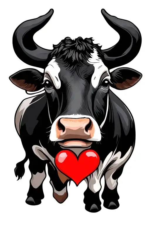 I want the name moo but replace the two o,s with 2 red hearts  tattoo design idea