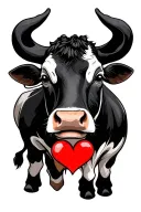 I want the name moo but replace the two o,s with 2 red hearts  tattoo design idea