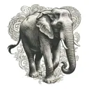thai Elephant tattoo design idea