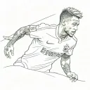 neymar tattoo design idea