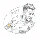 neymar tattoo design idea