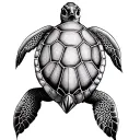 sea ​​turtle tattoo design idea