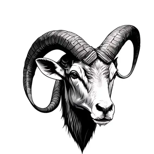 The protective ram of a Capricorn of a Gemini and a Sagittarius tattoo design idea