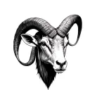 The protective ram of a Capricorn of a Gemini and a Sagittarius tattoo design idea