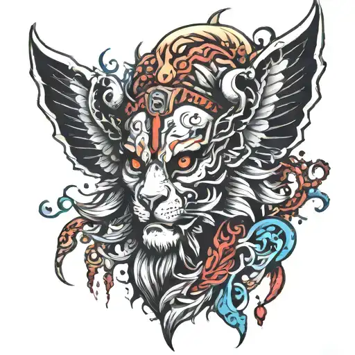 Betrayal and Trader Khashm Bahman Tir Azar Bi God tattoo design idea