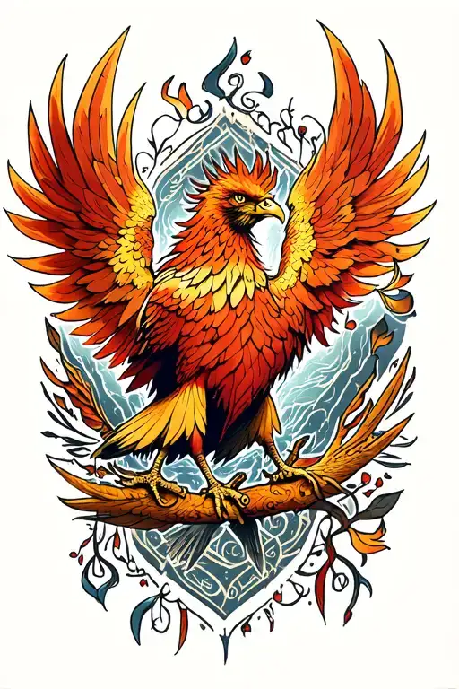 Harry Potter Phoenix tattoo design idea