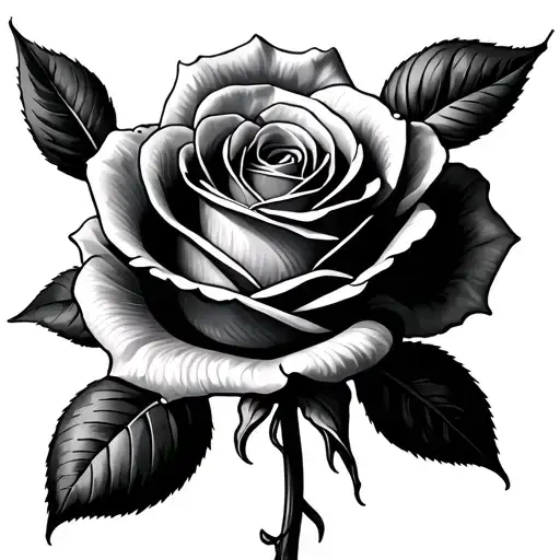 Bayahibe Rose tattoo design idea