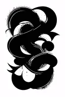 abstract blackout forearm half sleeve tattoo design idea