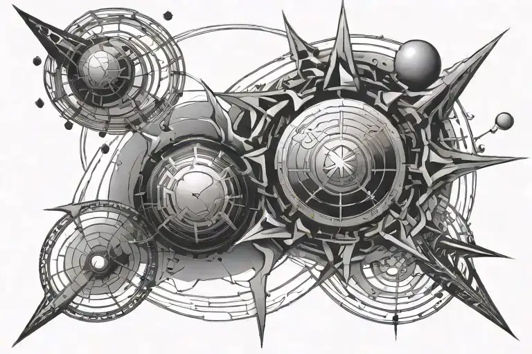 Binary Star System tattoo design idea