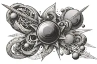 Binary Star System tattoo design idea