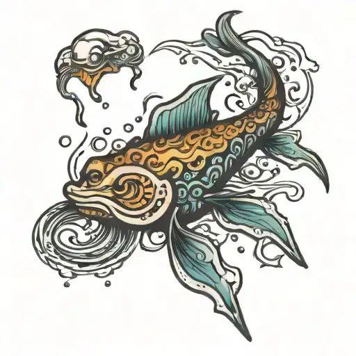 oil spill tattoo design idea