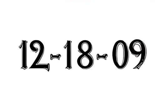 "12:18:09" tattoo design idea