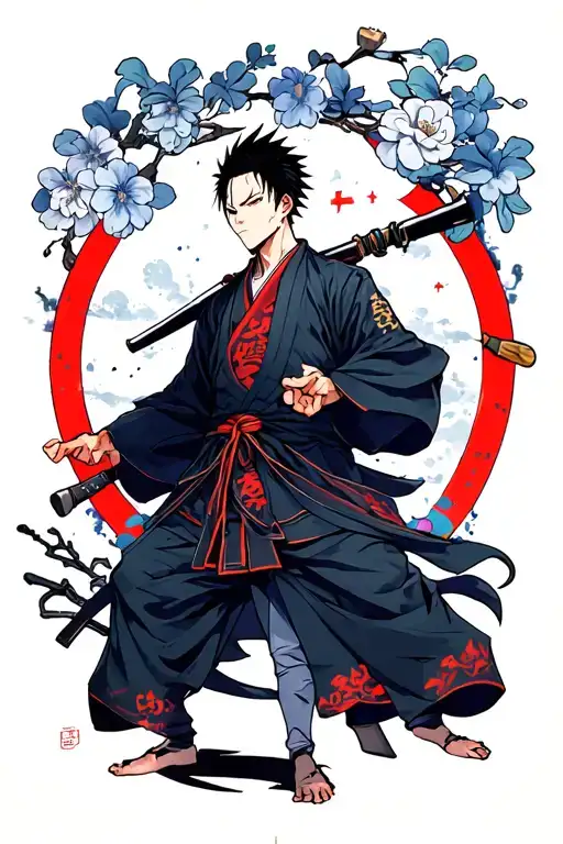 Toji Fushiguro Jujutsu Kaisen tattoo design idea