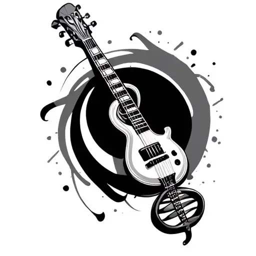 Music Dna tattoo design idea