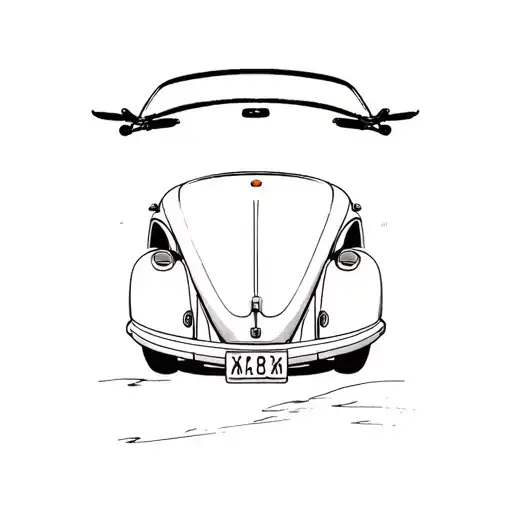 vw bug tattoo design idea