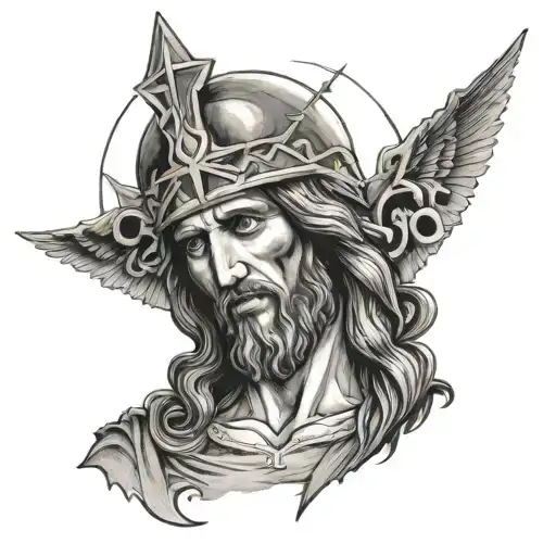 Ave Christus Rex tattoo design idea