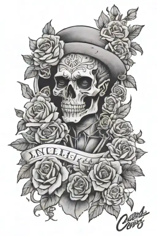 I want a half sleeve for my uncle Carlos who I lost to mental health he was from Chicago he loved making money and stayi tattoo design idea