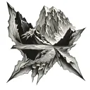 glacier tattoo design idea