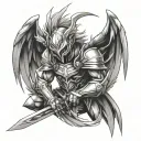 Angemon tattoo design idea
