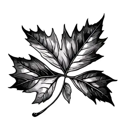 Autumn Leaf tattoo design idea