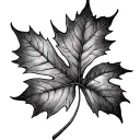 Autumn Leaf tattoo design idea
