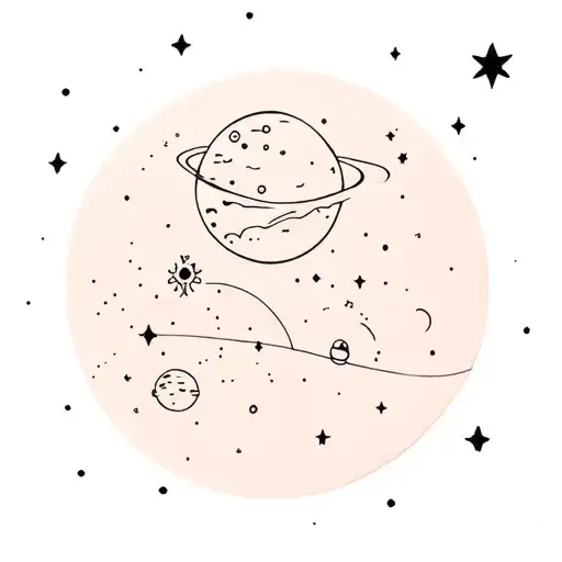 couple space themed tattoo tattoo design idea