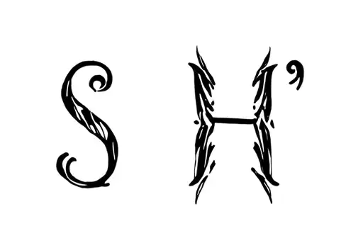 "Sh" tattoo design idea