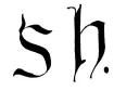 "Sh" tattoo design idea