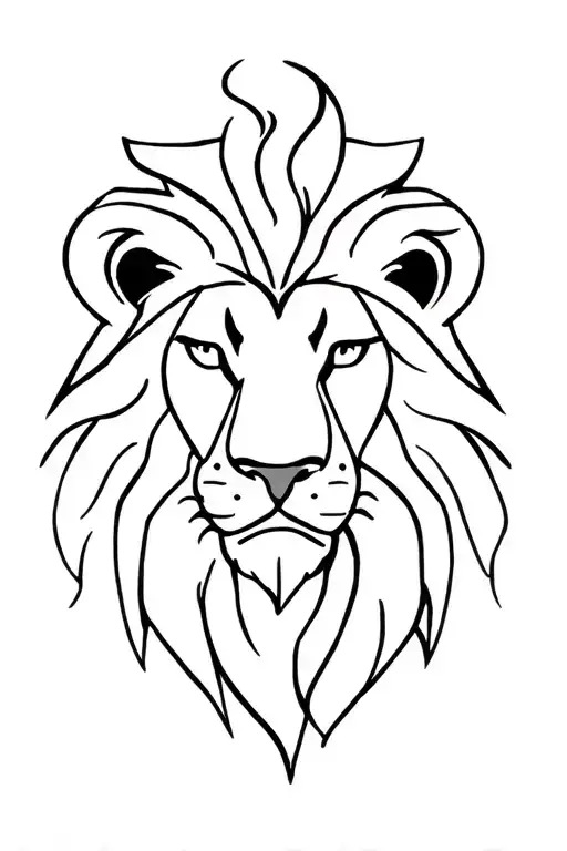 lion tattoo design idea